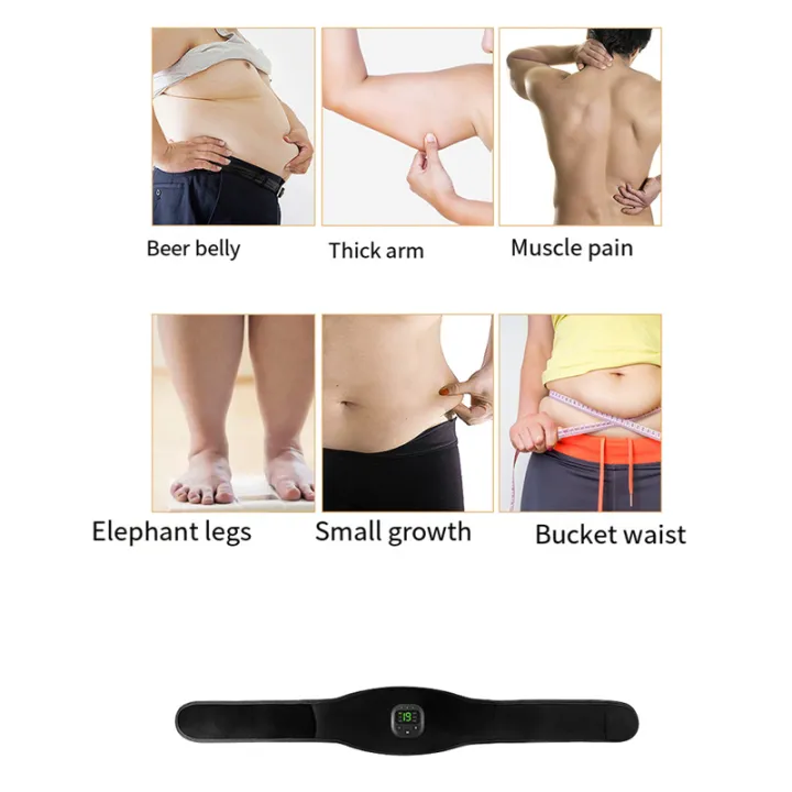 EMS%20Electric%20ABS%20Abdominal%20Belt%20Smart%20Body%20Massager%20Fitness%20Massage%20Belts%20Equipment%20Black%20for%20Home%20Gym%20-%20Image%206