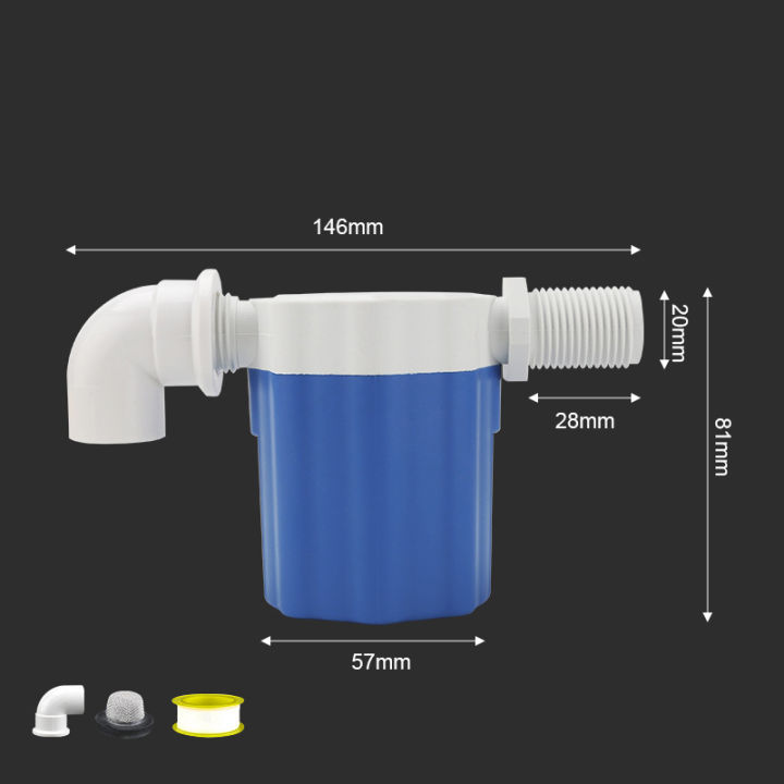 1PC Easy To Install And Remove Efficient And Convenient Side / Top Feed 1/2" 3/4" Automatic Float Valve Water Level Control Device Tetuo