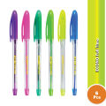 Econo Full Time Ball Pen Black color Ink (Pack of 18 Pens). 