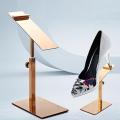 Metal Shoe Bracket Stainless Steel Shoe Rack Shoe Display Shoe Display Stand Shoe Hanger Adjustable Height Display Rack Stainless Steel Shoe Display.