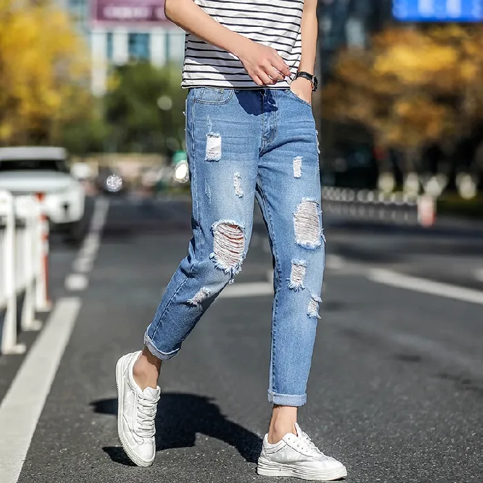 New Stylish Denim Jeans Pant For Men - Pants For Men - জিন্স প্যান্ট