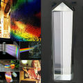 【Fashion】Triangular Prism BK7 Optical Glass Physics Teaching Refracted Light Spectrum Rainbow Children Students. 
