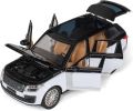 1:24 for Land Rover Range Rover 2022 SUV Alloy Diecast Model Toy Cars Sound Light Car Vehicle Toys for Children Collection Gift (Color : White, Size. 