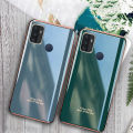 For OPPO A53 Case Silicone Soft Back Covers Electroplated Avocado Green Glitter Full Protector For s OPPO A53 Back Cover. 