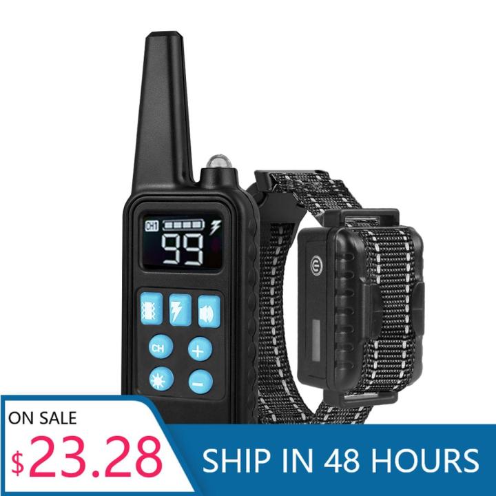 800M Dog Training Collar Pet Electric Remote Control Collar