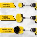 4Pcs Combinate Drill Brush Power Scrubbing Brush Drill Spin Scrubber Electric Cleaning Brush Fixing for Car Bathroom Wooden Floor Laundry Room Cleaning. 
