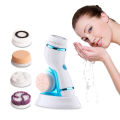 4 in 1 Electric Wash Brushes Facial Cleansing Toothbrush Sonic for Face Exfoliating Washing Brush Cleanser Beauty Skin Care Tool OutlierO. 