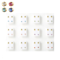 12Pairs Surgical Steel Ear Studs Earrings Set Medical Earrings Piercing Tool Kits Women Jewelry Piercing Stud Earring.
