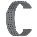 20mm Holes Breathable 3D Dots Silicone Watch Band For Garmin Forerunner 245. 