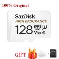 SanDisk High Endurance Video Monitoring TF Card 32GB 64GB 128GB 256GB MicroSD Card SDHC/SDXC Class10 40MB/s for car phone memory.
