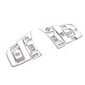 Car Steering Wheel Buttons Sequins Stickers Trim Accessories for XE XF F-PACE E-PACE F-TYPE.