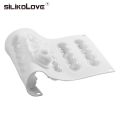 SILIKOLOVE 6-Concave Ball Long Strip-Shaped Silicone Mouse Cake Mold 3d Baking Tools Dessert Decoration Bakeware For Wedding.