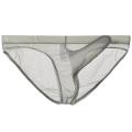 Underwear Men Elephant Nose Briefs Ultra-thin Mesh Bikini Panties Solid Seamless Elastic Lingerie Brief Tangas Underpants.