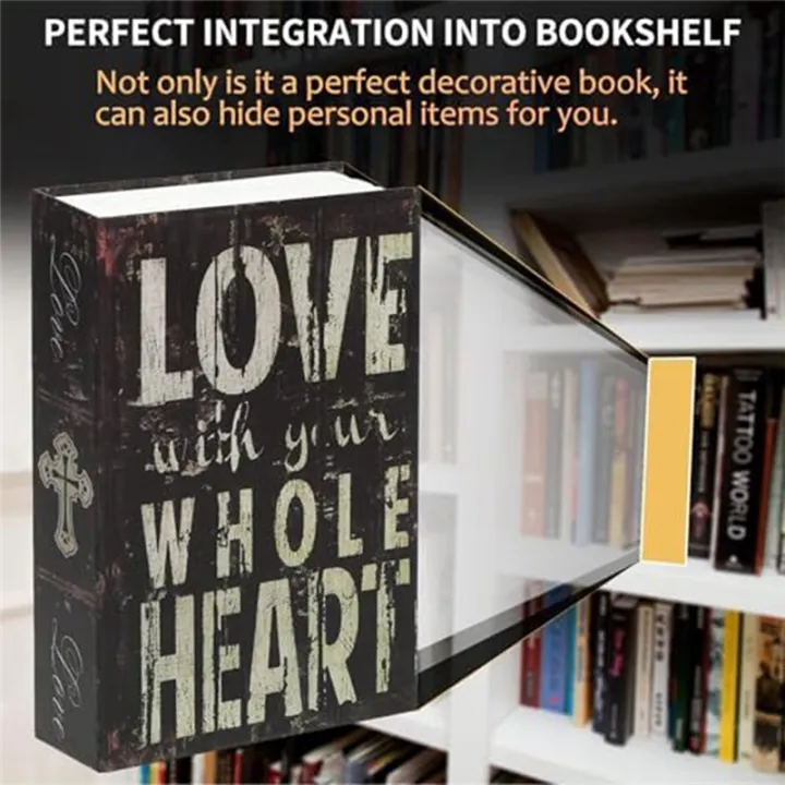 Decorative%20Book%20Safe%20Box%20with%20Password%20Lock,%20Vintage%20Faux%20Book%20Hidden%20Safe%20for%20Decoration,%20Secret%20Diversion%20Book,B%20Easy%20Install%20Easy%20to%20Use%20-%20Image%207