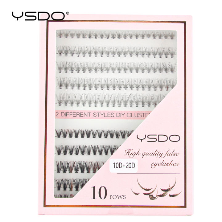 Cluster%20Lashes%203/6/10Rows%20Individual%20Lash%20Clusters%2010D+20D%20Natural%20False%20Eyelash%20C/D%20Curl%20DIY%20Clusters%20Lash%20Extensions%20Makeup%20-%20Image%204