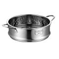 16cm Thickening Food Steam Rack Stainless Steel Steamer with Double Ear for Soup Pot Milk Pot Kitchen Tools. 