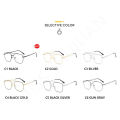 2024 New Double Bridge Square Anti-blue Light Glasses Frame Women Men Vintage Transparent Computer Oversize Pectacle Eyeglasses. 