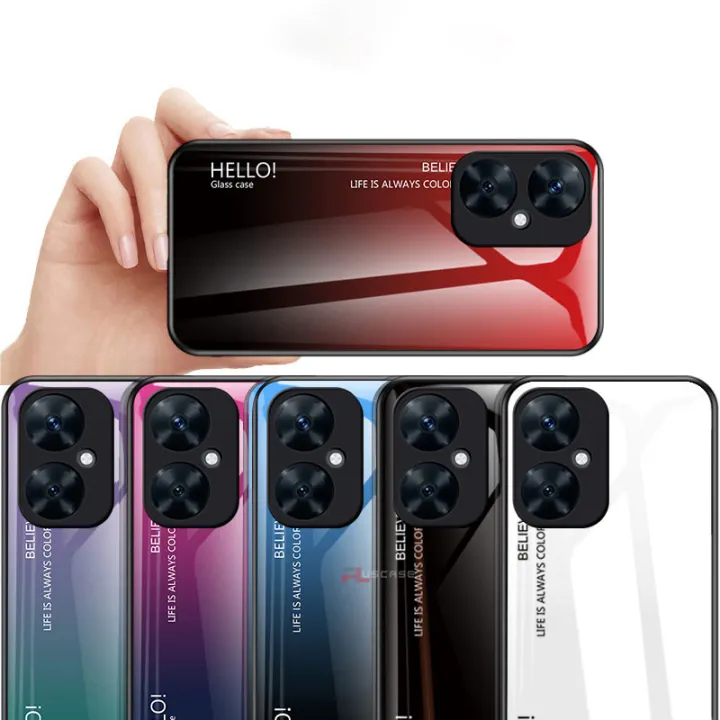 PlusCase%20for%20Huawei%20Nova%2011i%20Case%20Glass%20Hard%20Gradient%20Painted%20Shockproof%20Phone%20Back%20Cover%20-%20Image%202