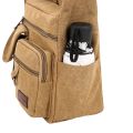 Men Small Shoulder Bag Canvas Crossbody Bag Casual Sports Zipper Canvas Bag. 