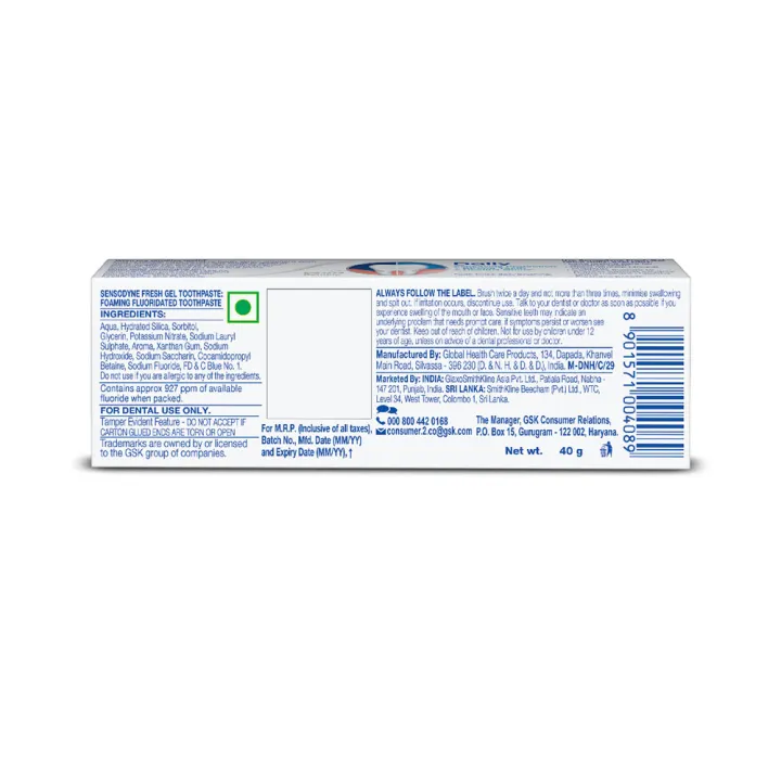 Sensodyne%20Toothpaste%20Fresh%20Gel%2040g%20-%20Image%204