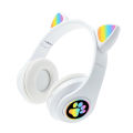 B39M Cat Ears Noise Canceling Headset Stereo Lighting Headphones Wireless Headphones For Smart Phones Computer Laptop.