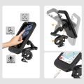 Adjustable 360° Bike/Motorcycle Phone Holder – Waterproof Handlebar Mount Stand for All Phones. 