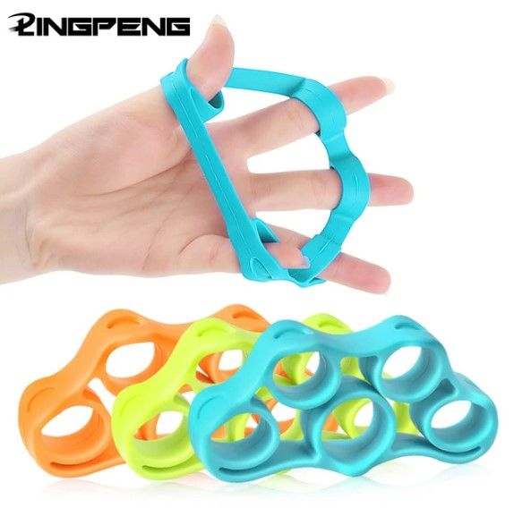 Elite Fitness - Finger Strength Trainer Hand Grip Exerciser Strengthener Finger Hand Span Exerciser Trainer Finger Grip Strengthener Finger Gripper Strength Trainer Finger Stretcher Climbing for Adults Children - 1 Pcs