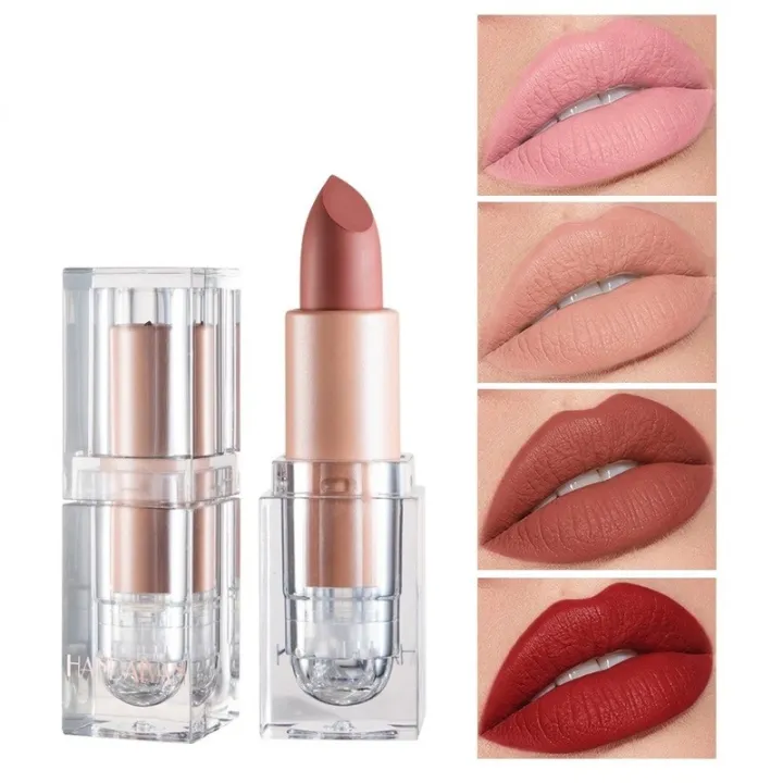 Matte%20Nude%20Lipstick%20Bean%20Paste%20Pink%20Lips%20Makeup%20Waterproof%20Long%20Lasting%20Lip%20Tint%20Cosmetic%20Moisturizer%20Lipstick%20-%20Image%202