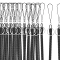 50 Pieces Stretchy Spiral Keyring, Plastic Keychain Spring Key Holder Extending Retractable for School, Work. 