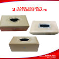 Square Shape Leather Tissue Box For Cars. 