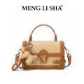 Menglisha 2024 New Raffia Lock Handbag Bag Women's Premium Fashion Crossbody Bag. 