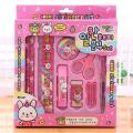 10pcs Kids Stationery Set For Girls and Boys-Pink.