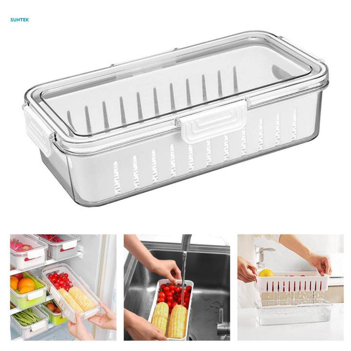Fruit Storage Containers Vegetable Fresh Keeper for Household Vegetable Food