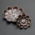 【Daily Necessities For Anyone Store】Stick Alloy Oven Catcher Metal Vintage Aromatherapy Perfume Incense Holder Fragrance Flower Shape.