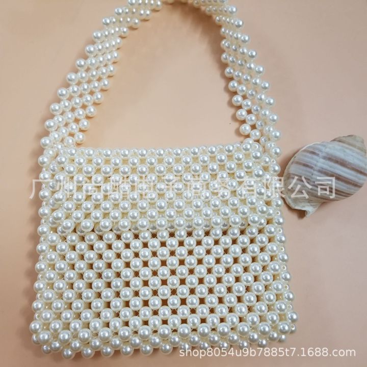 Spot%20wholesale%20hand-woven%20beaded%20bag%20casual%20imitation%20pearl%20clutch%20bag%20bag%20female%20diy%20net%20red%20handbag%20small%20bag%20-%20Image%204