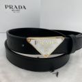 Triangle Belt P Letter Men's and Women's High-End Belt Casual Versatile Shorts Skirt Business Formal Wear Jeans Strap.