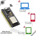NodeMcu ESP32 32S Wroom (38 Pin Big Size) Built-in WIFI + BLUETOOTH SoC Module CP2102 32BIT, 240MHZ 30P DEVELOPMENT BOARD for Robotics, IOT and DIY Electronic Project.Alternative of Arduino and Raspberry pi.. 