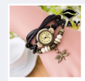 Ladies Bracelet Type Wrist Watch - Green.