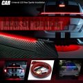Universal Auto LED Tail Rear Spoiler Lip Kit Signal Lamps Car Trunk Strap Exterior Accessories Brake Light Fits Roof Wing.