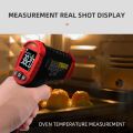 HABOTEST HT641A Infra Thermometer 581112 Noncontact Digital Handheld Heat Temperature Gun IR Laser Surface Temperature Meter with Emissivity for Industrial Cooking Grill02. 