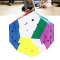 Megaminx Puzzle 3x3 Multiple Challenge Levels Color Matching Megaminx Speed Puzzle Vivid Color Different Difficulty Levels for Brain Exercise for Children. 