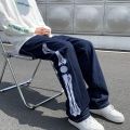 Jeans Men Skeleton Baggy Casual Jean Pants Mens Japan Style Streetwear Wide Leg Denim Trousers Male Vintage Blue Denim Pants.