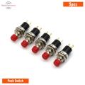 Push Switch 2pin, Red- 5pcs. 