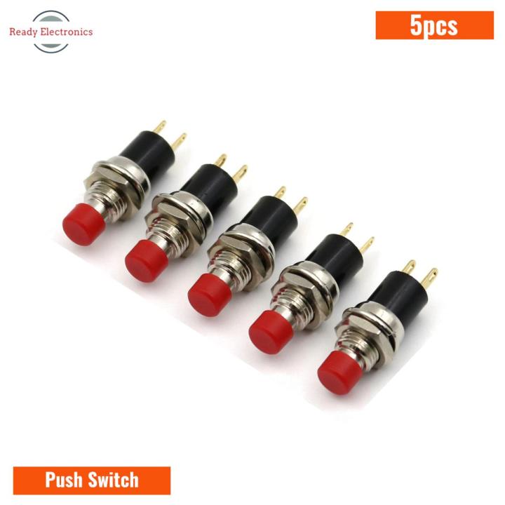 Push Switch 2pin, Red- 5pcs