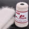 100+40g/Set Genuine Long Plush Mink Velvet Yarn Fine Hand Knitting Thread Eco Friendly Dyed Color Soft Warm Yarn For Cold Winter.