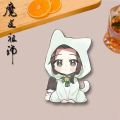 Anime Mo Dao Zu Shi Cartoon The Untamed Peripheral Acrylic Badge Wei Wuxian Lan Wangji Rabbit Brooch Pendant Gift Accessories.