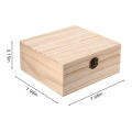 Creative 25 Slot Wooden Essential Oil Box, Holds 25 5-15 ml Roller Bottles Wooden Storage Case for Travel or Gift. 