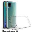 Huawei nova 7i Transparent  Soft Flexible Clear TPU Back Case Cover. 