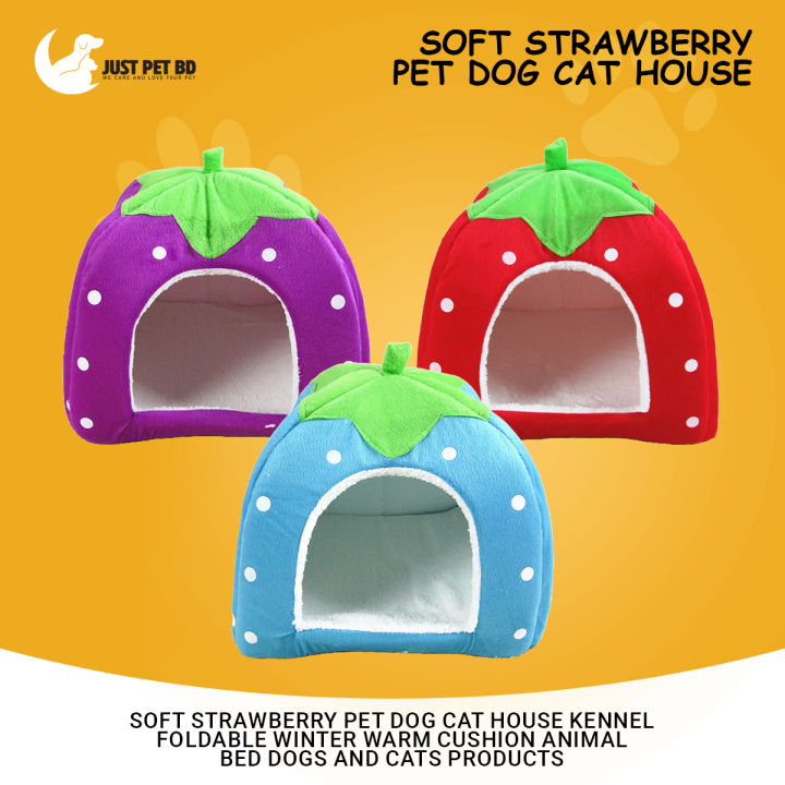 Soft%20Strawberry%20Pet%20Dog%20Cat%20House%20Kennel%20Foldable%20Winter%20Warm%20Cushion%20Animal%20Bed%20Dogs%20And%20Cats%20Products%20(Size:%20XL),%20Red%20Color%20-%20Image%203
