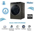 HAIER 9 KG Front Loading Anti-Bacterial Washing Machine With AI Dynamic Balance Technology, Free Delivery and Official Warranty | HW90-BP14959S8.